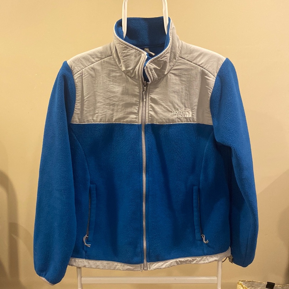 North Face Blue Denali Jacket Coat Fleece Women’s Size Medium
